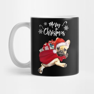 French Bulldog Frenchie merry Christmas Mug